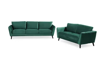 Trend Sofagruppe 3-seters + 2-seters Fløyelssofa