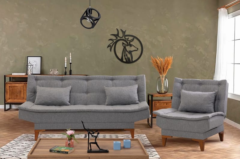 Hunterville Sofagruppe - Grå - Møbler - Sofaer - Sofagrupper