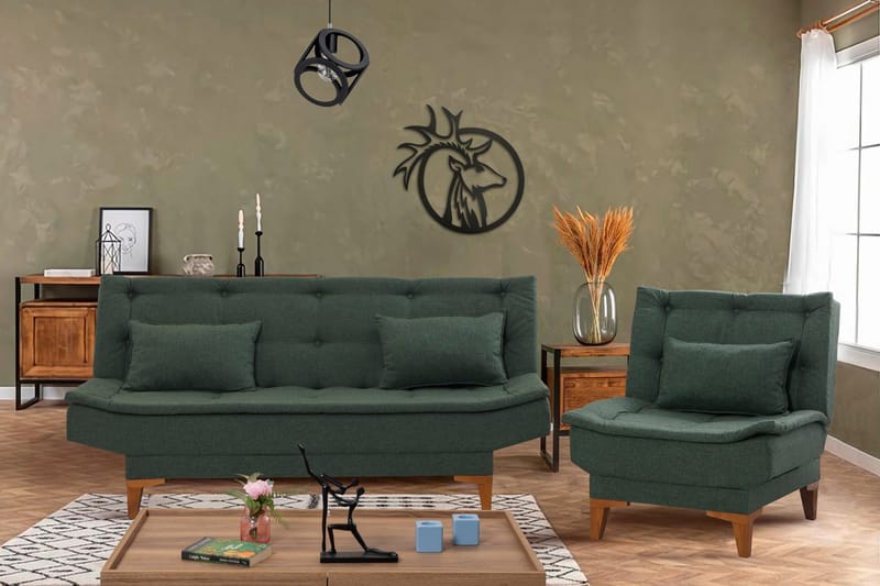 Hunterville Sofagruppe - Grønn - Møbler - Sofaer - Sofagrupper