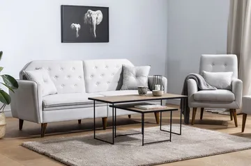 Interlaken Sofagruppe - Krem - Møbler - Sofaer - Sofagrupper