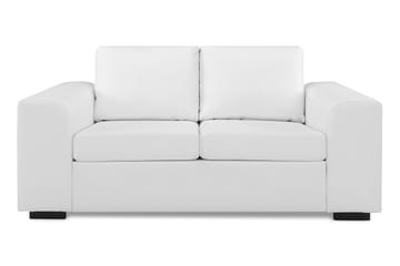 Link Sofagruppe 3-seters + 2-seters Sofa + Lenestol i Kunstlær - Hvit - Møbler - Sofaer - Sofagrupper