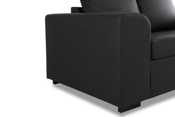 Link Sofagruppe 3-seters + 2-seters Sofa i Kunstlær - Svart - Møbler - Sofaer - Sofagrupper