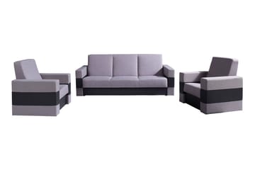 Lux Sofagruppe - Grå - Møbler - Sofaer - Sofagrupper
