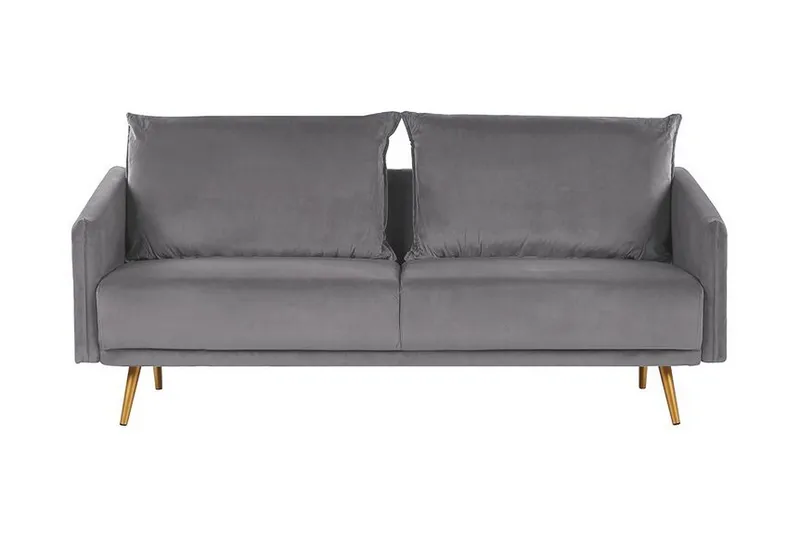 Maurana Sofagruppe 2-seters + 3-seters - Fløyel/Grå - Møbler - Sofaer - Sofagrupper