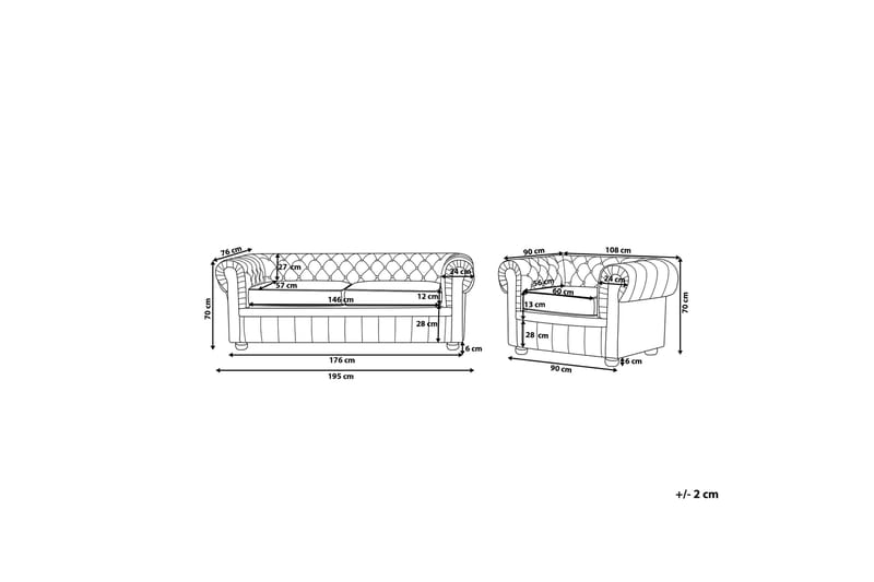 Murtwell Sofagruppe - Beige - Møbler - Sofaer - Sofagrupper