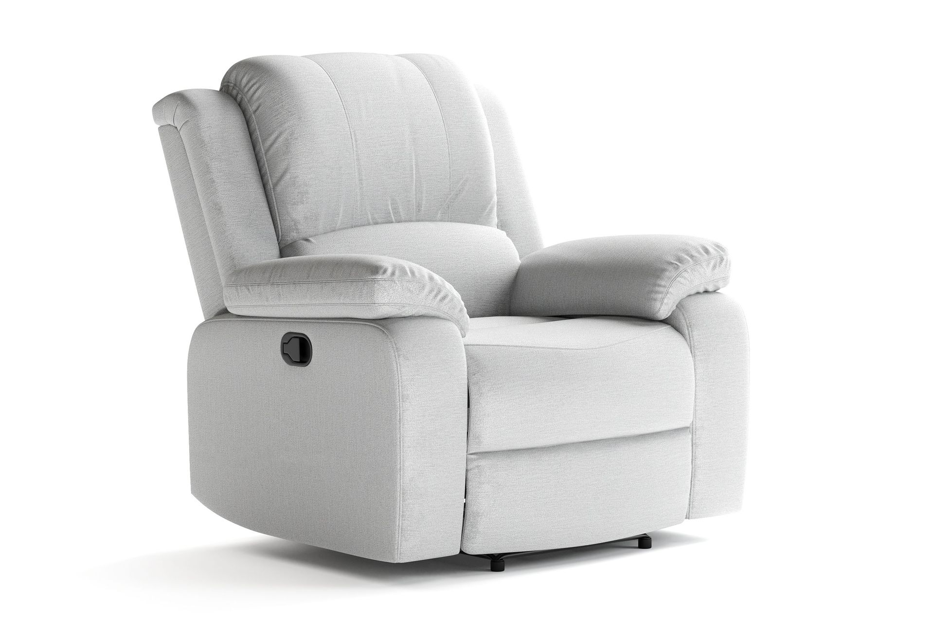 Navarro Sofagruppe Recliner 3+2+1 - Fällbar sofa lenestol - Kinosofa i Stoff - Grå - Møbler - Sofaer - Sofagrupper - Sofagruppe 3 2 1