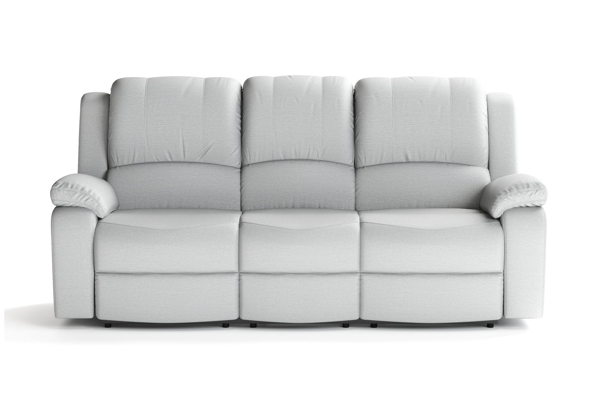 Navarro Sofagruppe Recliner 3+2+1 - Fällbar sofa lenestol - Kinosofa i Stoff - Grå - Møbler - Sofaer - Sofagrupper - Sofagruppe 3 2 1