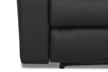 Norbo Recliner Sofagruppe 3+1 - Fällbar sofa lenestol - Kinosofa i kunstskinn - Svart - Møbler - Sofaer - Sofagrupper