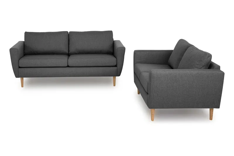 Nordic Sofagruppe 3-seter+2-seter, Mørkegrå