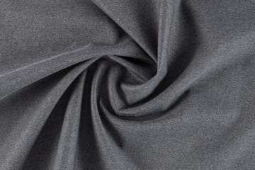 Peppe Sofagruppe 3-seter Vendbar L-formet Divansofa + Lenestol + Fotskammel i Stoff - Mørk grå - Møbler - Sofaer - Sofagrupper