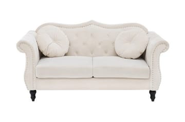 Sofagruppe 2-seter + 3-seter ski - Hvit | Beige - Møbler - Sofaer - Sofagrupper