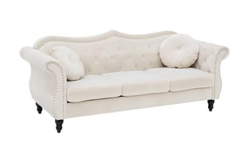 Sofagruppe 2-seter + 3-seter ski - Hvit | Beige - Møbler - Sofaer - Sofagrupper