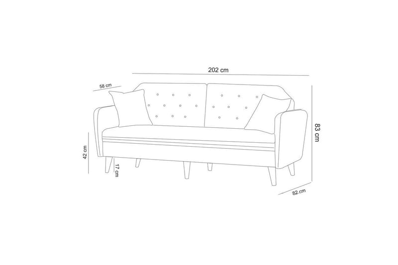 Sofagruppe Apslawn - Krem - Sofagrupper