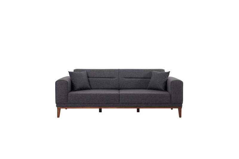 Sofagruppe Charlesbourg 3-seters Sofa + Lenestol - Antrasitt - Sofagrupper