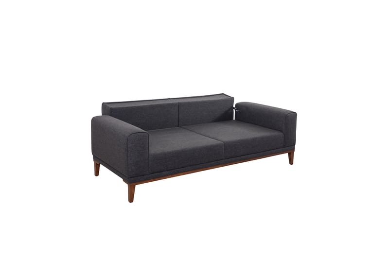 Sofagruppe Charlesbourg 3-seters Sofa + Lenestol - Antrasitt - Sofagrupper