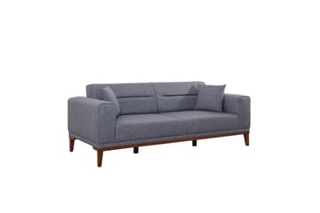 Sofagruppe Charlesbourg 3-seters Sofa + Lenestol - Mørkegrå - Møbler - Sofaer - Sofagrupper