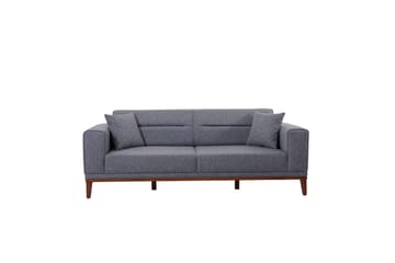 Sofagruppe Charlesbourg 3-seters Sofa + Lenestol - Mørkegrå - Møbler - Sofaer - Sofagrupper