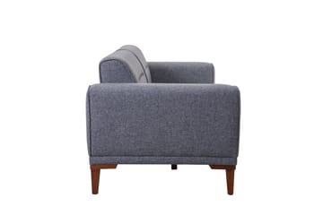 Sofagruppe Charlesbourg 3-seters Sofa + Lenestol - Mørkegrå - Møbler - Sofaer - Sofagrupper