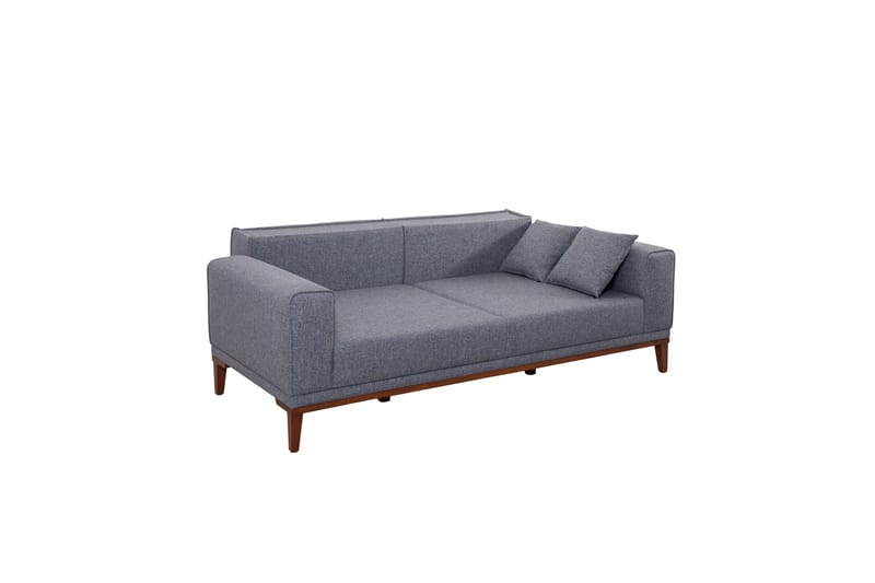 Sofagruppe Charlesbourg 3-seters Sofa + Lenestol - Mørkegrå - Møbler - Sofaer - Sofagrupper