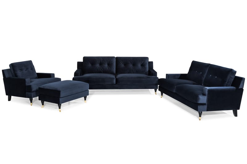 Sofagruppe Covington 2-Sete+3-Sete+Lenestol+Fotskammel Fløye - Howard sofagruppe - Sofagrupper