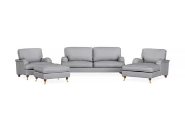 Sofagruppe Howard Oxford 3+Lenestol+Divanlenestol+Fotskammel