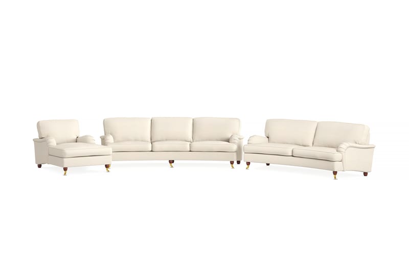 Sofagruppe Howard Oxford 4-seter+3-seter+Divan - Beige - Howard sofagruppe - Sofagrupper