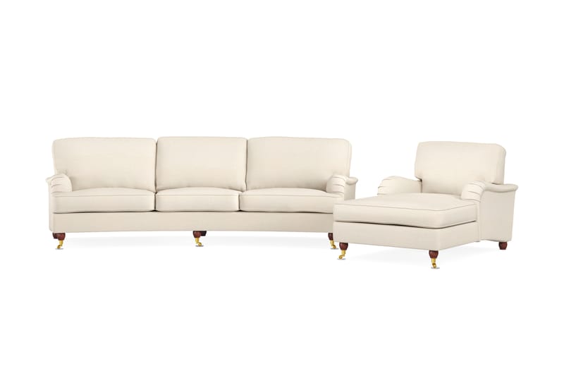 Sofagruppe Howard Oxford 4-seter+Divanlenestol - Beige - Howard sofagruppe - Sofagrupper