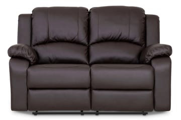 Sofagruppe Navarro 3-seter+2-seter+Lenestol Kunstlær - Mørkbrun - Møbler - Sofaer - Sofagrupper