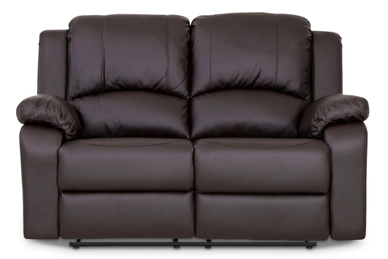 Sofagruppe Navarro 3-seter+2-seter+Lenestol Kunstlær - Mørkbrun - Møbler - Sofaer - Sofagrupper