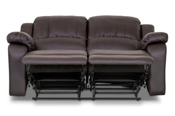 Sofagruppe Navarro 3-seter+2-seter+Lenestol Kunstlær - Mørkbrun - Møbler - Sofaer - Sofagrupper