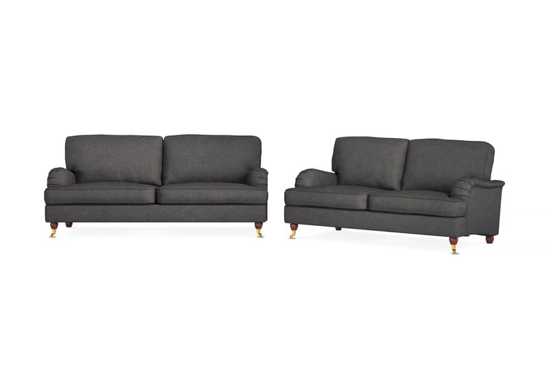 Sofagruppe Oxford Sofa 2+3-seter - Mørkgrå - Howard sofagruppe - Sofagrupper