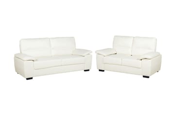 Sofagruppe Shundria 2-seter + 3-seter Kunstlær - Beige - Møbler - Sofaer - Sofagrupper - Howard sofagruppe