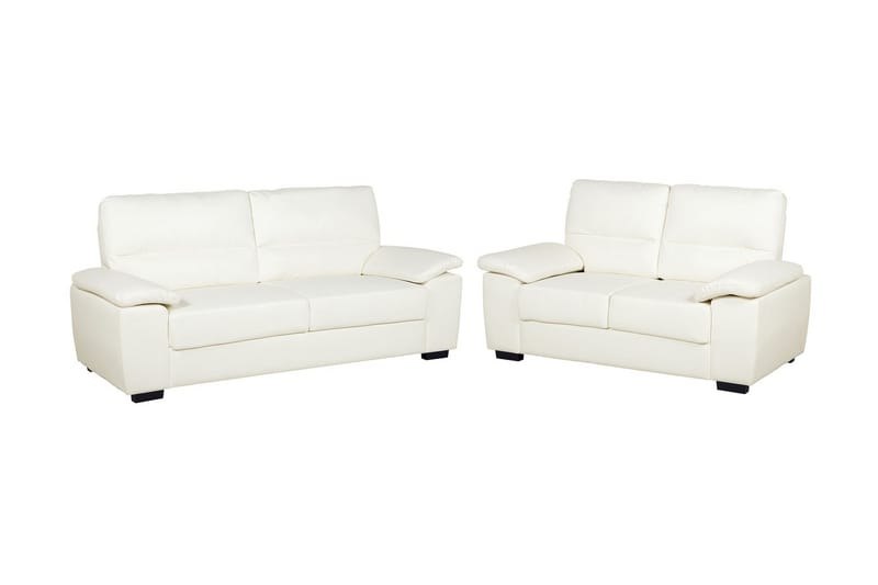 Sofagruppe Shundria 2-seter + 3-seter Kunstlær - Beige - Møbler - Sofaer - Sofagrupper - Howard sofagruppe