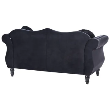 Sofagruppe Skien - Svart - Møbler - Sofaer - Sofagrupper - Chesterfield sofagruppe