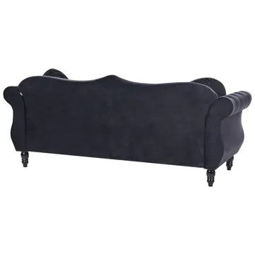 Sofagruppe Skien - Svart - Møbler - Sofaer - Sofagrupper - Chesterfield sofagruppe