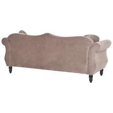 Sofagruppe Skien - Taupe - Møbler - Sofaer - Sofagrupper - Chesterfield sofagruppe
