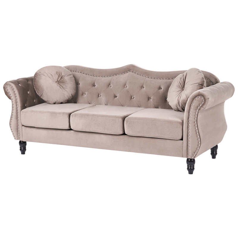Sofagruppe Skien - Taupe - Møbler - Sofaer - Sofagrupper - Chesterfield sofagruppe