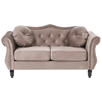 Sofagruppe Skien - Taupe - Møbler - Sofaer - Sofagrupper - Chesterfield sofagruppe
