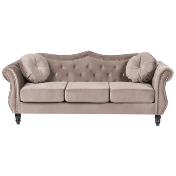Sofagruppe Skien - Taupe - Møbler - Sofaer - Sofagrupper - Chesterfield sofagruppe