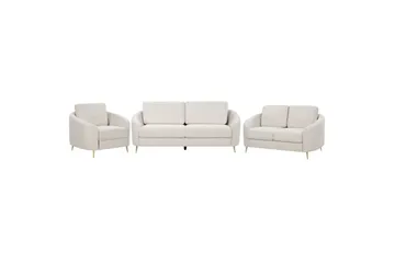 Soffgrupp Beliani Trosa Beige/guld Beige||GOLD - Møbler - Sofaer - Sofagrupper