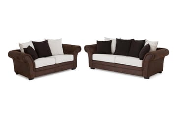 Toronto Sofagruppe 2-seter+3-seter - Brun/Beige - Møbler - Sofaer - Sofagrupper - Howard sofagruppe