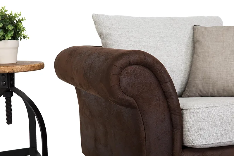 Toronto Sofagruppe 3-seter+Lenestol - Brun/Beige - Møbler - Sofaer - Sofagrupper - Howard sofagruppe