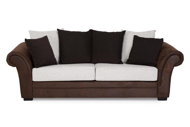 Toronto Sofagruppe 3-seter+Lenestol - Brun/Beige - Møbler - Sofaer - Sofagrupper - Howard sofagruppe