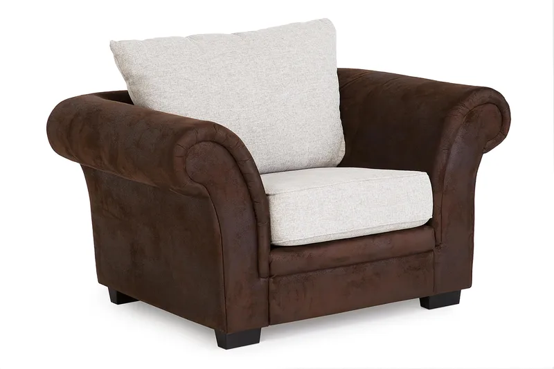 Toronto Sofagruppe 3-seter+Lenestol - Brun/Beige - Møbler - Sofaer - Sofagrupper - Howard sofagruppe