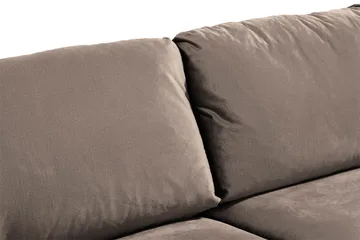 Trend Sofagruppe 3-seters + 2-seters Fløyelssofa - Brun - Møbler - Sofaer - Sofagrupper