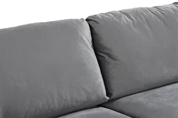 Trend Sofagruppe 3-seters + 2-seters Fløyelssofa - Lys grå - Møbler - Sofaer - Sofagrupper