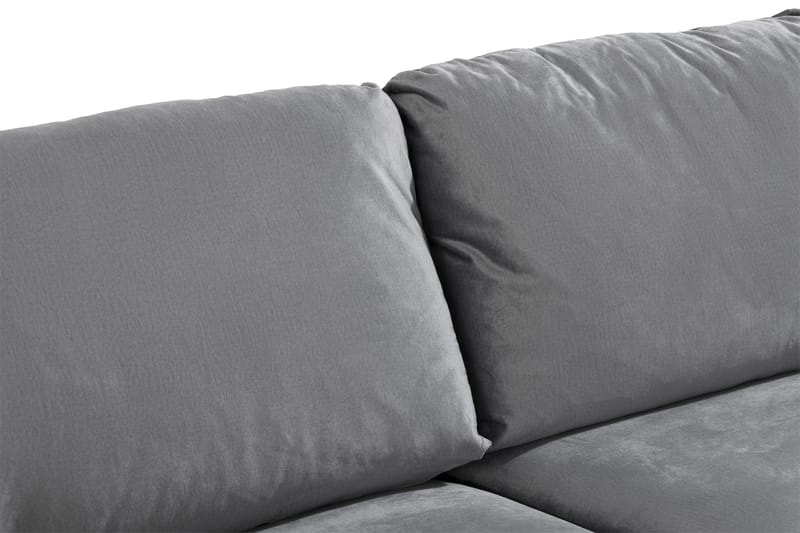 Trend Sofagruppe 3-seters + 2-seters Fløyelssofa - Lys grå - Møbler - Sofaer - Sofagrupper