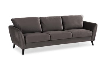 Trend Sofagruppe 3-seters + 2-seters Fløyelssofa - Mørk grå - Møbler - Sofaer - Sofagrupper