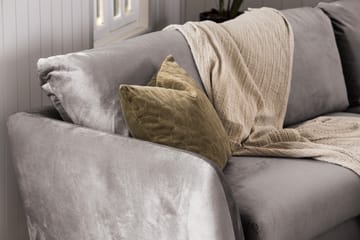 Trend Sofagruppe 3-seters + 2-seters Fløyelssofa - Mørk grå - Møbler - Sofaer - Sofagrupper