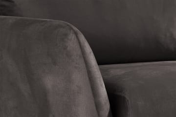 Trend Sofagruppe 3-seters + 2-seters Fløyelssofa - Mørk grå - Møbler - Sofaer - Sofagrupper